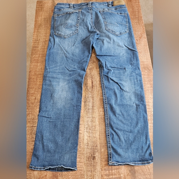 MEN'S SILVER EDDIE JEANS SIZE 36/34 - Picture 3 of 9